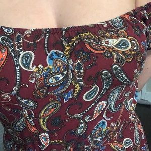 Off the shoulder maxi dress romper